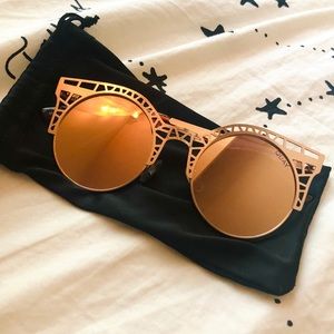 Quay Australia Rose Gold Sunglasses